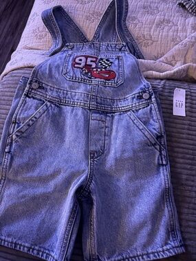 GAP lightening mc queen overalls toddler boy